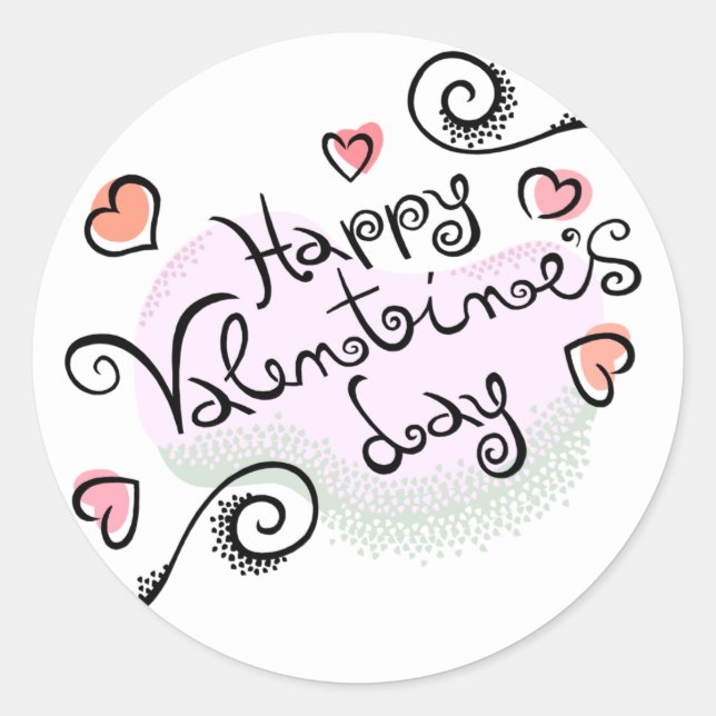 Happy Valentine's Day Stickers (Front)