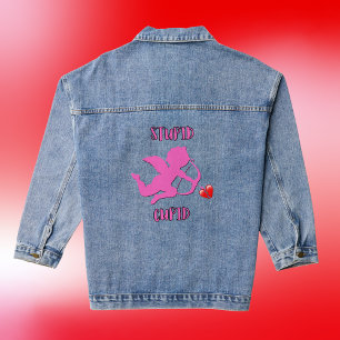 Happy Valentine's Day - Stupid Cupid Denim Jacket