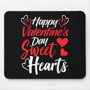 Happy Valentine's Day Sweet Hearts Couples Valenti Mouse Pad