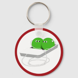 Happy Valentine's Day, Sweet Pea Keychain
