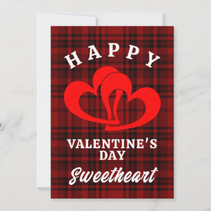 HAPPY VALENTINE'S DAY SWEETHEART HOLIDAY CARD