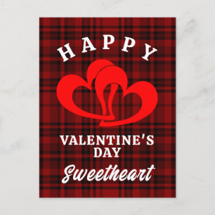 HAPPY VALENTINE'S DAY SWEETHEART POSTCARD