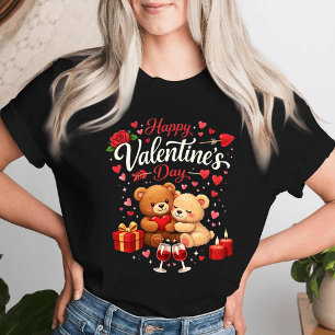 Happy Valentine's Day T-Shirt Cute Bear Couple