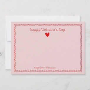 Happy Valentines Day Thank you Card
