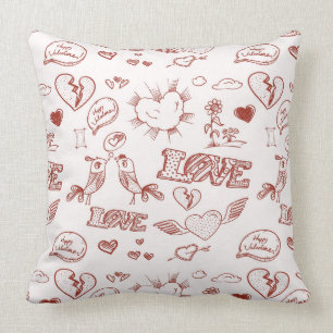 Happy Valentine's Day Throw Pillow