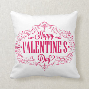 Happy Valentine's Day Throw Pillow
