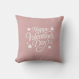 Happy Valentine's day  Throw Pillow