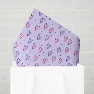 Happy Valentine's Day Tissue Paper Pink Hearts
