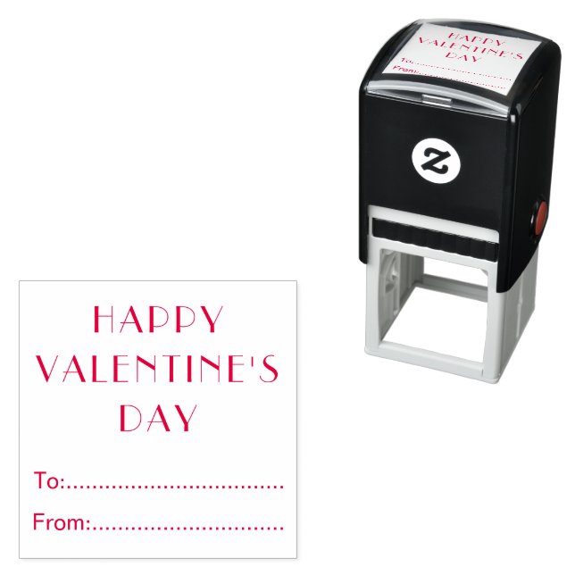 Happy Valentines Day To From Personalized Self-inking Stamp (In Situ)
