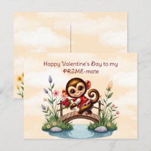 Happy Valentine's Day to My PRIME-mate Holiday Postcard