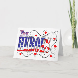 Happy Valentine's Day to One of America's Heroes Holiday Card