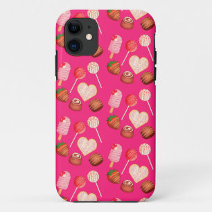 Happy Valentine's Day Treats And Candy Pattern iPhone 11 Case