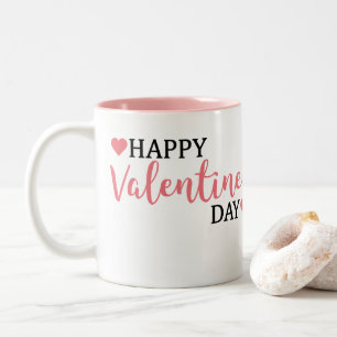 Happy Valentine's Day Two-Tone Coffee Mug