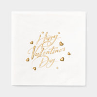 Happy Valentine's Day Typography Hearts
