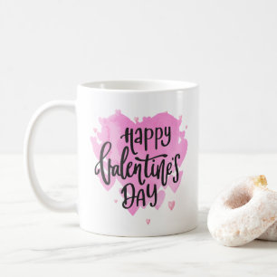 Happy Valentine's Day Typography Mug