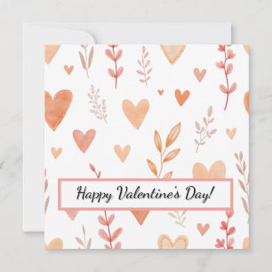 Happy Valentine's Day! Valentine's card.  Holiday Card