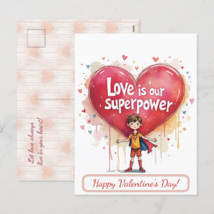 Happy Valentine's Day! Valentine's card.  Holiday Postcard