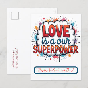 Happy Valentine's Day! Valentine's card.  Holiday Postcard