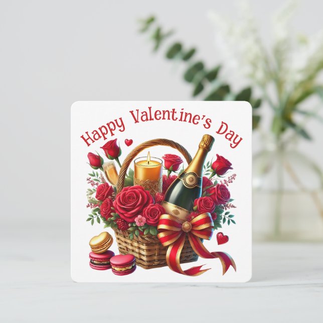 Happy Valentine's Day - Valentine's Day Card (Standing Front)