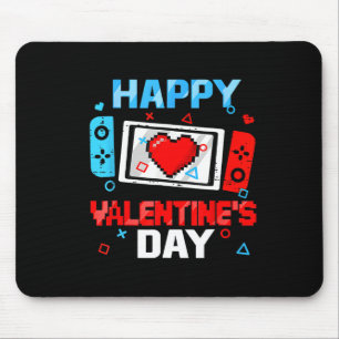 Happy Valentines Day Video Game Controller Heart B Mouse Pad