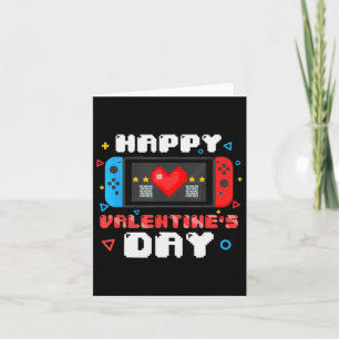 Happy Valentines Day Video Game Controller Heart T Card