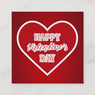 Happy Valentine's Day vintage Enclosure Card