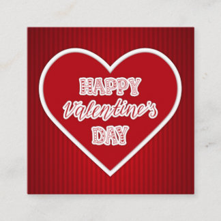 Happy Valentine's Day vintage Enclosure Card