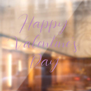 Happy Valentine's Day Window Cling