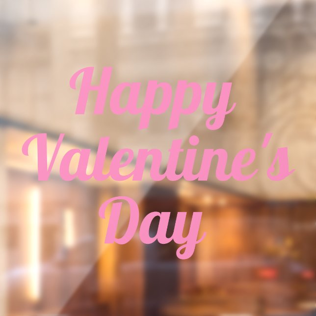 Happy Valentine's Day Window Cling (Sheet 2)