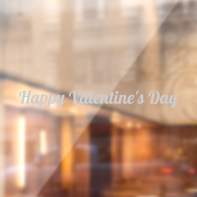Happy Valentine's Day Window Cling (Sheet 2)