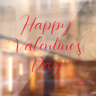 Happy Valentine's Day Window Cling