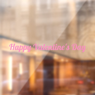Happy Valentine's Day Window Cling