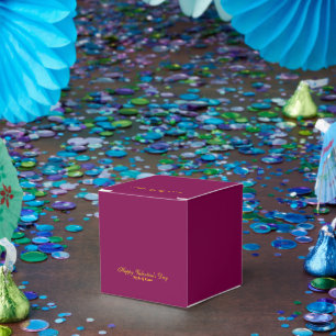 Happy Valentine's Day Wine Colour Favor Box