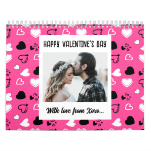 Happy Valentine's Day With Love Calendar