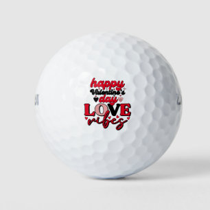 Happy Valentine's Day with Love  Golf Balls