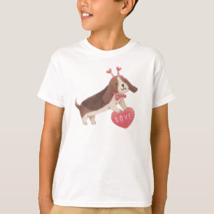 Happy Valentine's Day with Puppy T-Shirt