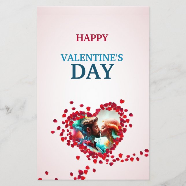 Happy Valentine's Day with Rose Flyer (Front)