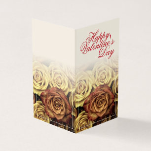 Happy Valentine's day with yellow Rosenbouquet