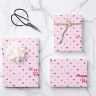 Happy Valentine's Day Wrapping Paper Sheet