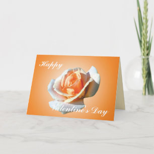 Happy  Valentine's  Day,yellow rose Holiday Card