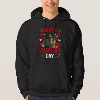 Happy Valentines Day Yorkshire Heart Love Animal Hoodie