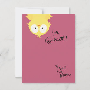 Happy Valentine's Day   Your Egg-cellent!    Card