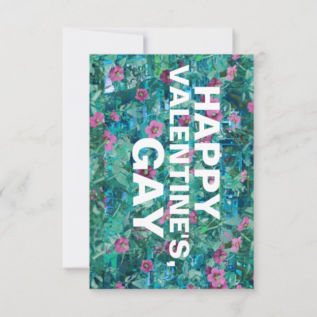 happy valentines gay invitation (Front)