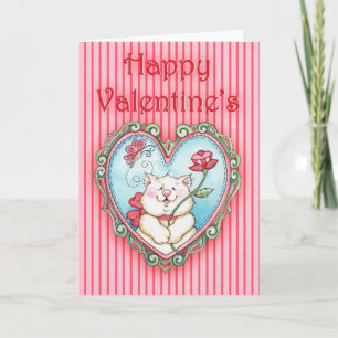 Happy Valentine's Kitty - Carte de voeux