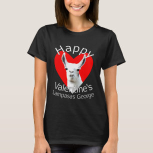 Happy Valentines Lampasas George the llama T-Shirt