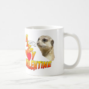 Happy Valentines Meerkat BFF Coffee Mug