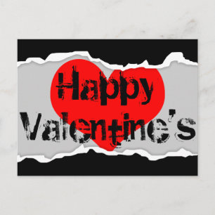 Happy Valentine's (page tear) Holiday Postcard