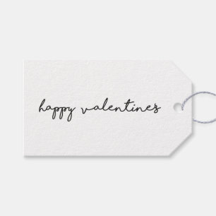 Happy Valentines. Rustic country minimalist simple Gift Tags