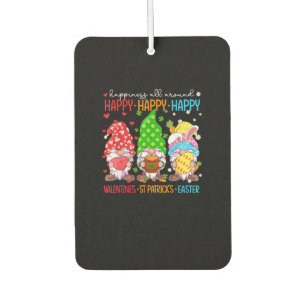Happy Valentines St Patrick Easter Happy Holiday G Air Freshener