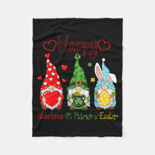 Happy Valentines St Patrick Easter Happy Holiday G Fleece Blanket